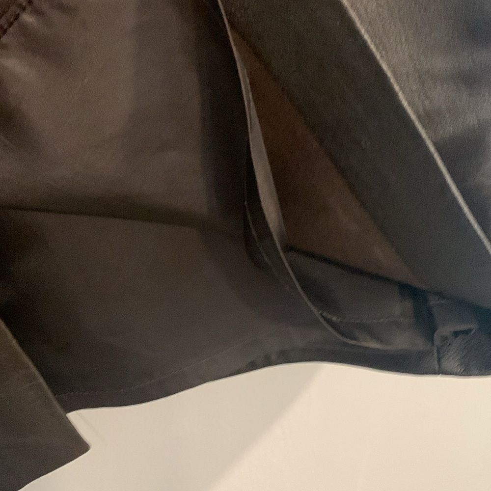 Kasper Brown Leather Knee-Length Pencil Skirt - Picture 7 of 8